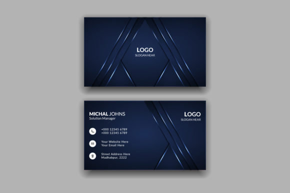 Blue Business Cards for a Bold Brand Statement