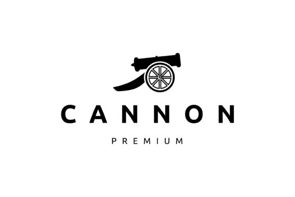 Cannon Vintage Retro Icon Logo Design
