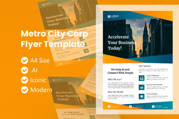 Corporate Metro City Flyer Template: A Practical Tool for Business Promotion