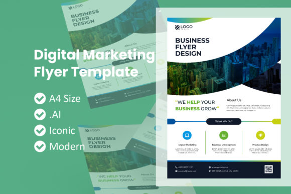 Digital Marketing Business Flyer for Growth
