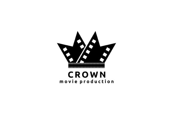 Film Strip Cinema Roll and Crown Design: A Versatile Vector Graphic for Creative Professionals