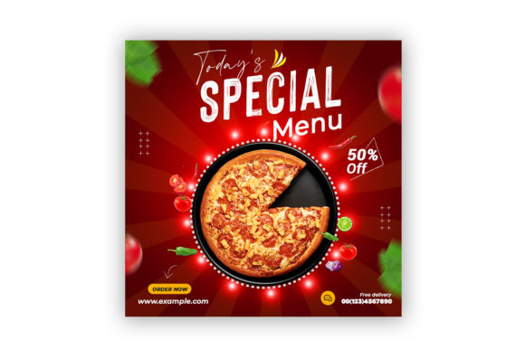 Food Social Media Post Template for Stunning Visuals