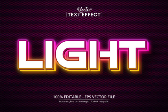 Light Text, Neon Style Text Effect: Boost Creativity in Adobe Illustrator