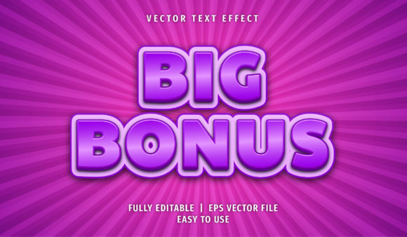 Text Effect - Big Bonus Text Style: A Powerful Tool for Creative Projects